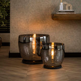Vloerlampen - Vloerlamp Dain UP XXL Chroomkleurig glas - Dimehouse