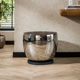 Vloerlampen - Vloerlamp Dain UP XXL Chroomkleurig glas - Dimehouse