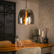 Hanging lamps - Hanging lamp Dain 1 - light chrome-colored glass - Dimehouse