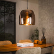 Hanging lamps - Hanging lamp Dain 1 - light copper-colored glass - Dimehouse