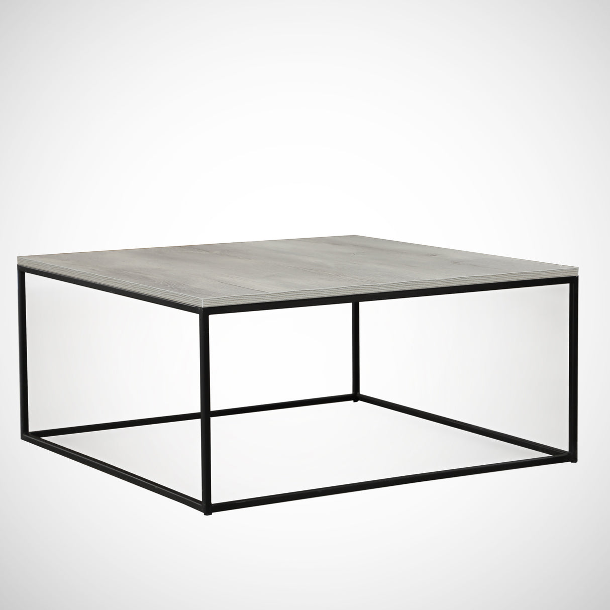 Square Coffee Table 75x75 cm Pola - Gray Wood Melamine 