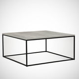 Square Coffee Table 75x75 cm Pola - Gray Wood Melamine 