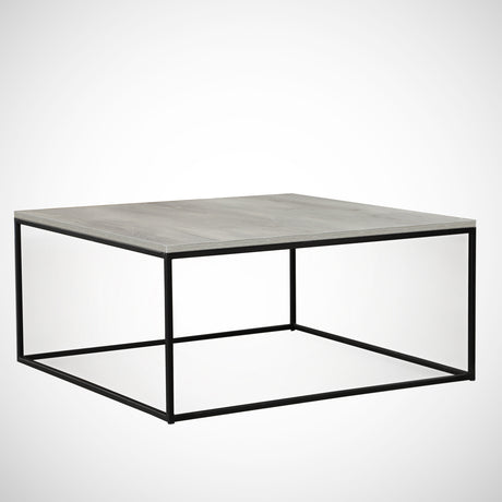 Square Coffee Table 75x75 cm Pola - Gray Wood Melamine 