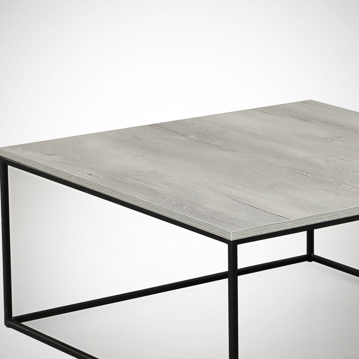 Square Coffee Table 75x75 cm Pola - Gray Wood Melamine 
