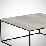 Square Coffee Table 75x75 cm Pola - Gray Wood Melamine 