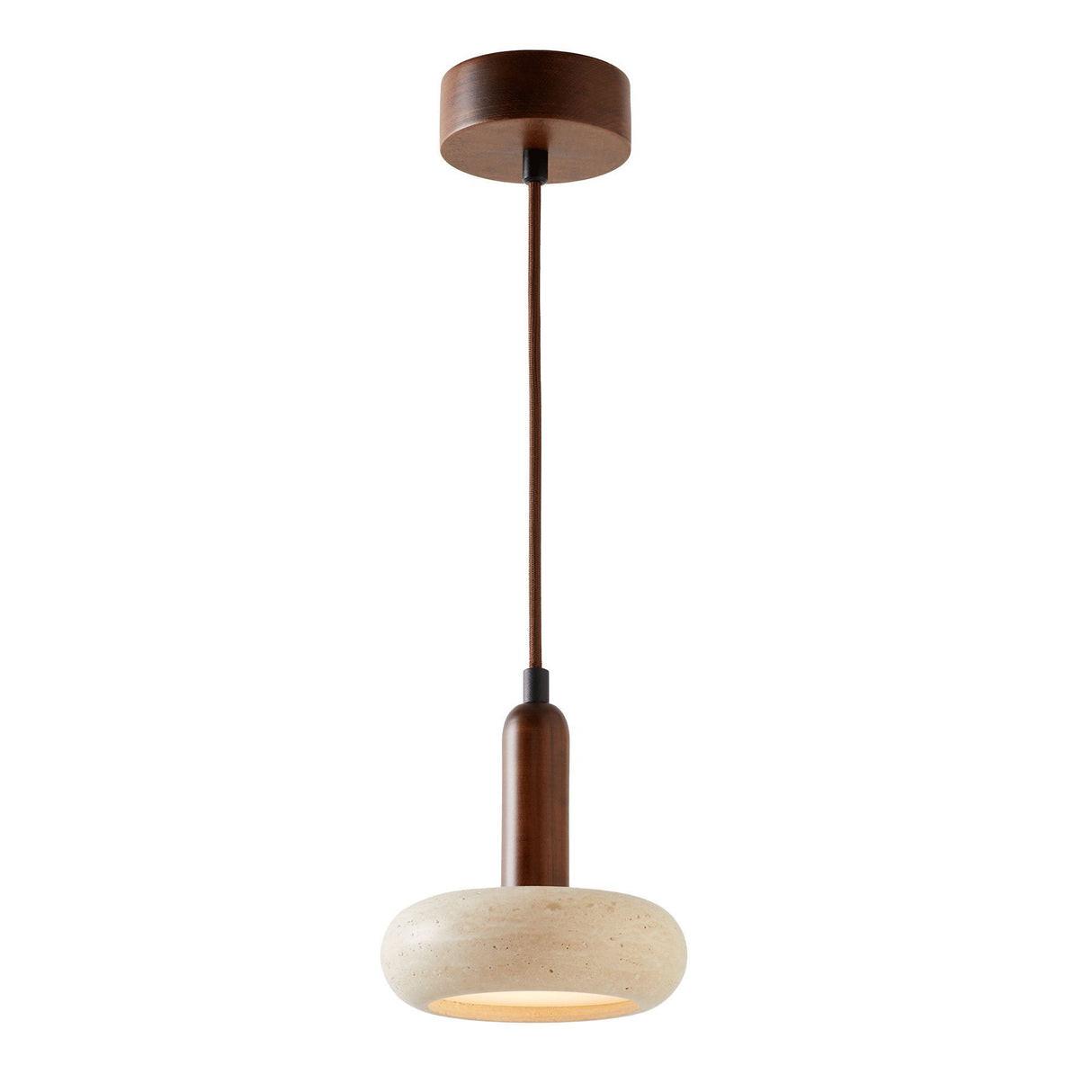 Worm - Walnut Beige Walnut Travertine Cap 24 cm wide