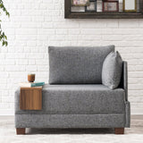 Armchair right fly grey