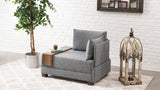 Armchair right fly grey