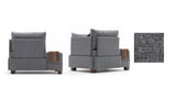 Armchair right fly grey