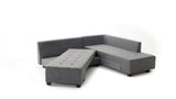 Corner sofa with sleep function on the right manama gray