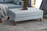 Corner sofa with sleeping function Left Bella Blue (including ottoman) 
