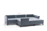 Corner sofa with sleep function eris crème