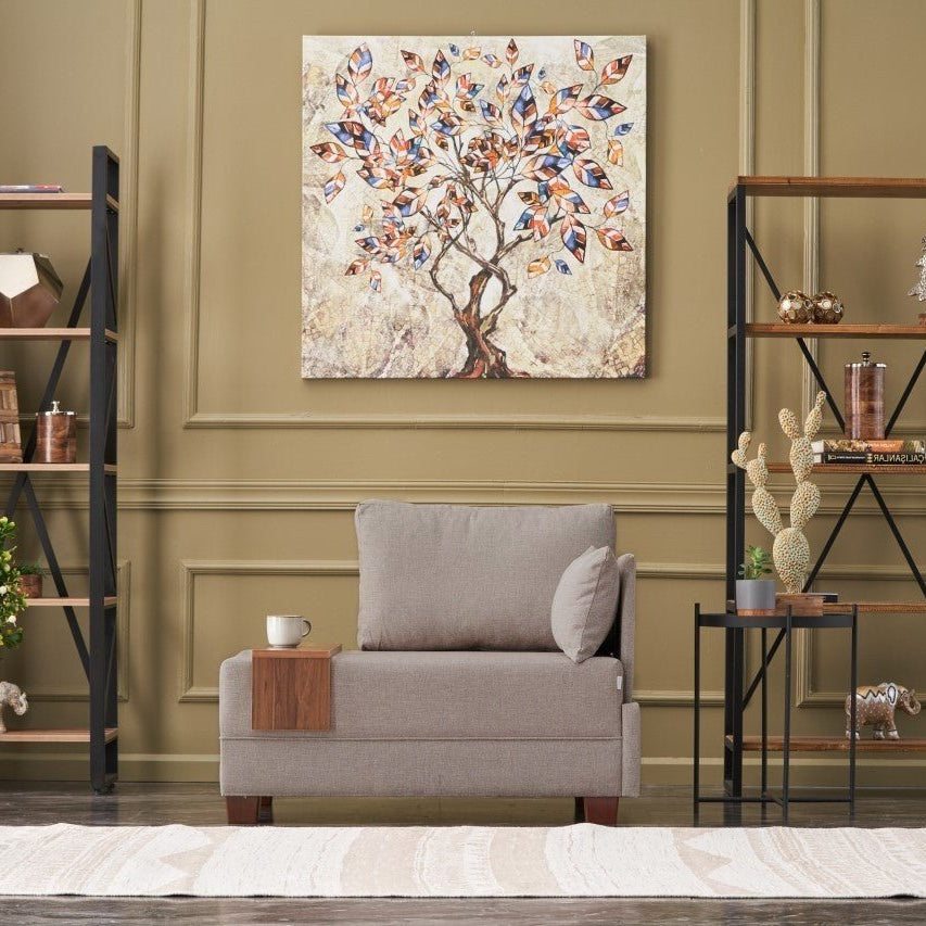 Armchair on the right fly beige