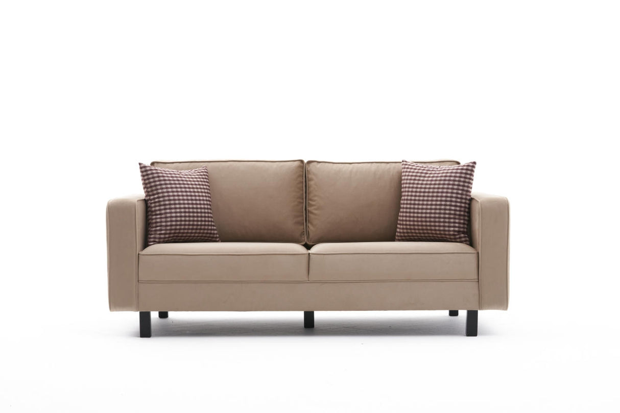 2-seater Sofa Bare Velvet Cream 