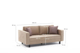 2-seater Sofa Bare Velvet Cream 
