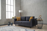 2-seater Sofa Bare Velvet Anthracite 