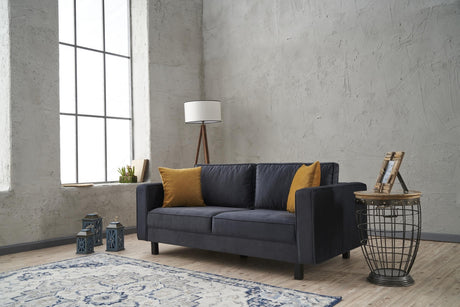 2-seater Sofa Bare Velvet Anthracite 