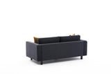 2-seater Sofa Bare Velvet Anthracite 