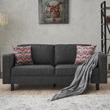 2-seater Sofa Bare Fabric Anthracite 