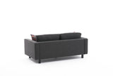 2-seater Sofa Bare Fabric Anthracite 