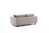 2-seater Sofa Bare Fabric Cream 