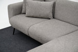 Corner sofa right side light gray