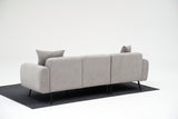 Corner sofa right side light gray