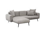 Corner sofa right side light gray