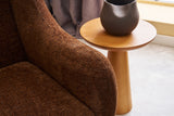 Armchair rens brown copper-colored