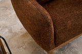 Armchair rens brown copper-colored