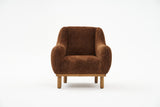 Armchair rens brown copper-colored