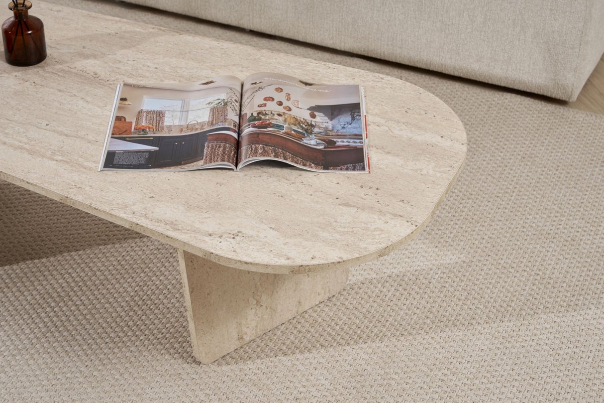 Ovalis - Travertine 100% MELAMINE COATED PARTICLE BOARD