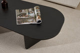 Ovalis - Wood Black 100% MELAMINE COATED PARTICLE BOARD