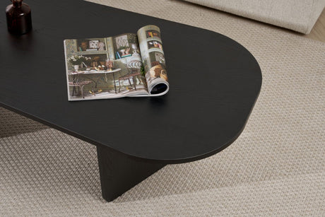 Ovalis - Wood Black 100% MELAMINE COATED PARTICLE BOARD