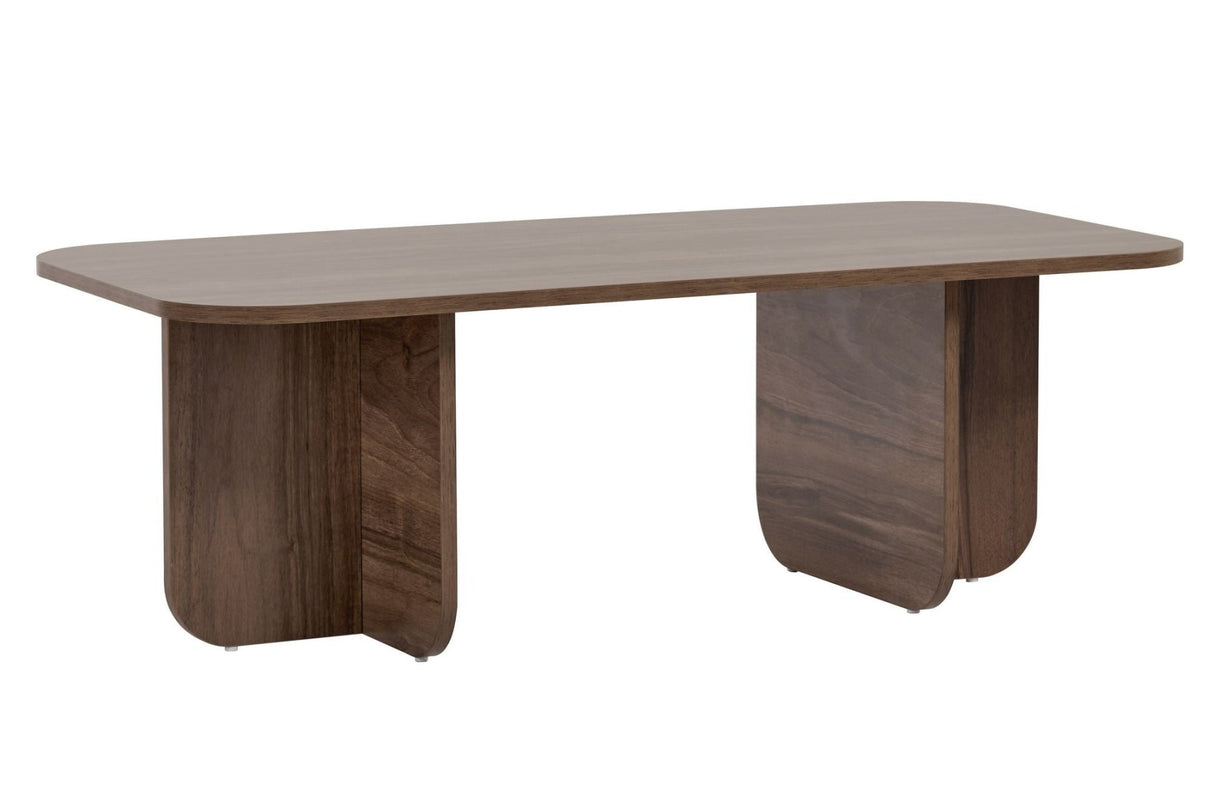 Akira salontafel in walnootlook 120 x 60 cm Gemelamineerd hout