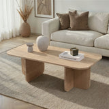 Akira coffee table in sapphire oak look 120 cm Melamine coated wood composite