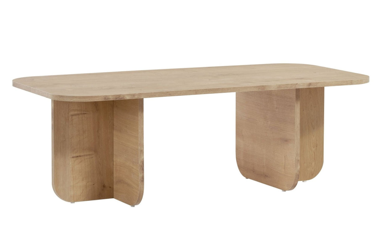 Akira coffee table in sapphire oak look 120 cm Melamine coated wood composite