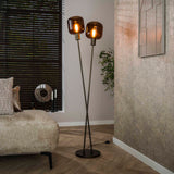 Floor lamp Terra Duo 2-lights - Brown 