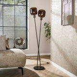 Floor lamp Terra Duo 2-lights - Brown 