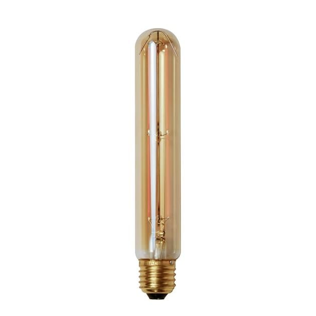 Light source LED filament tube 18.5 cm DH Interior Amber color glass LxWxH 19x6x6 Amber color glass White photo front view