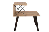 Bedside table cross oak melamine 50x55x40 cm