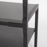 Kapstokken - Garderobemeubel Kapstok Antraciet Melamine Novad - Met Leggers - Dimehouse