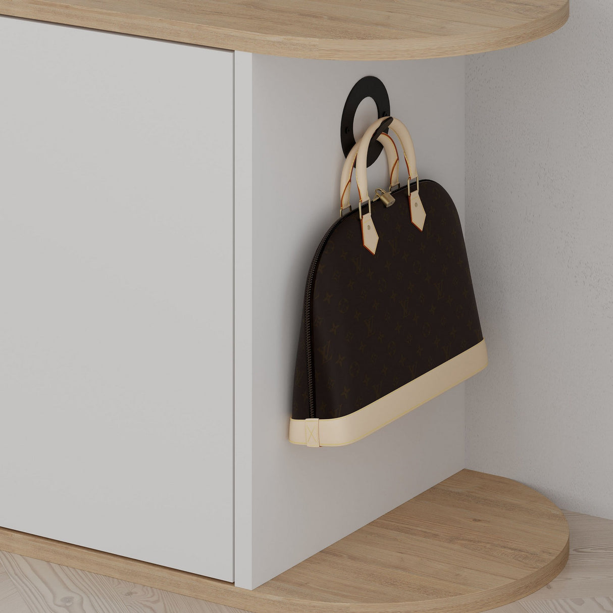 Schoenenkasten - Schoenenkast Nova Shoe Bench Eik Wit Melamine 104x50x37 cm - Dimehouse
