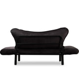 2-seater sofa bed chatto black