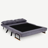2-seater Sofa Bed Sando Fabric Gray 