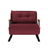 Chair Bed Sando Maroon