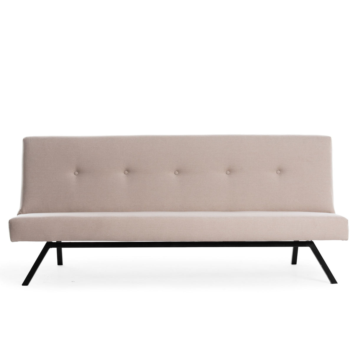 Slaapbanken - Slaapbank Zoly Crème Stof 3 - Zits - 180 cm - Zonder armleuningen - Zoly - Dimehouse