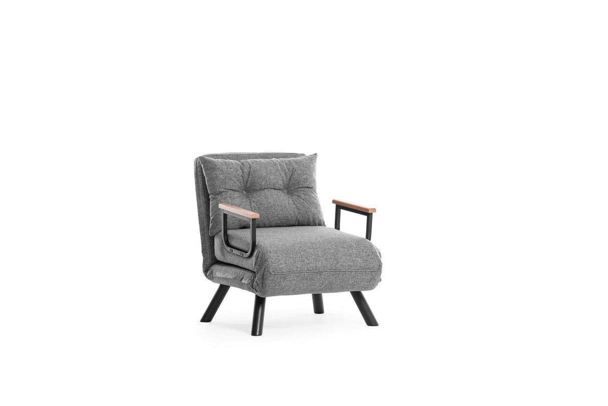 Sleeping armchair sando light gray