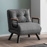 Sleeping armchair sando light gray