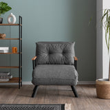 Sleeping armchair sando light gray